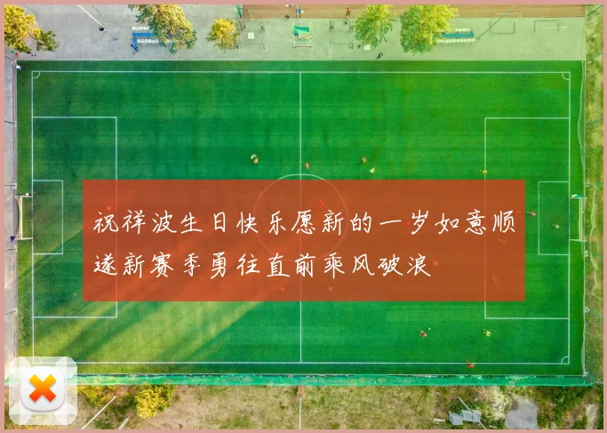 祝祥波生日快乐愿新的一岁如意顺遂新赛季勇往直前乘风破浪